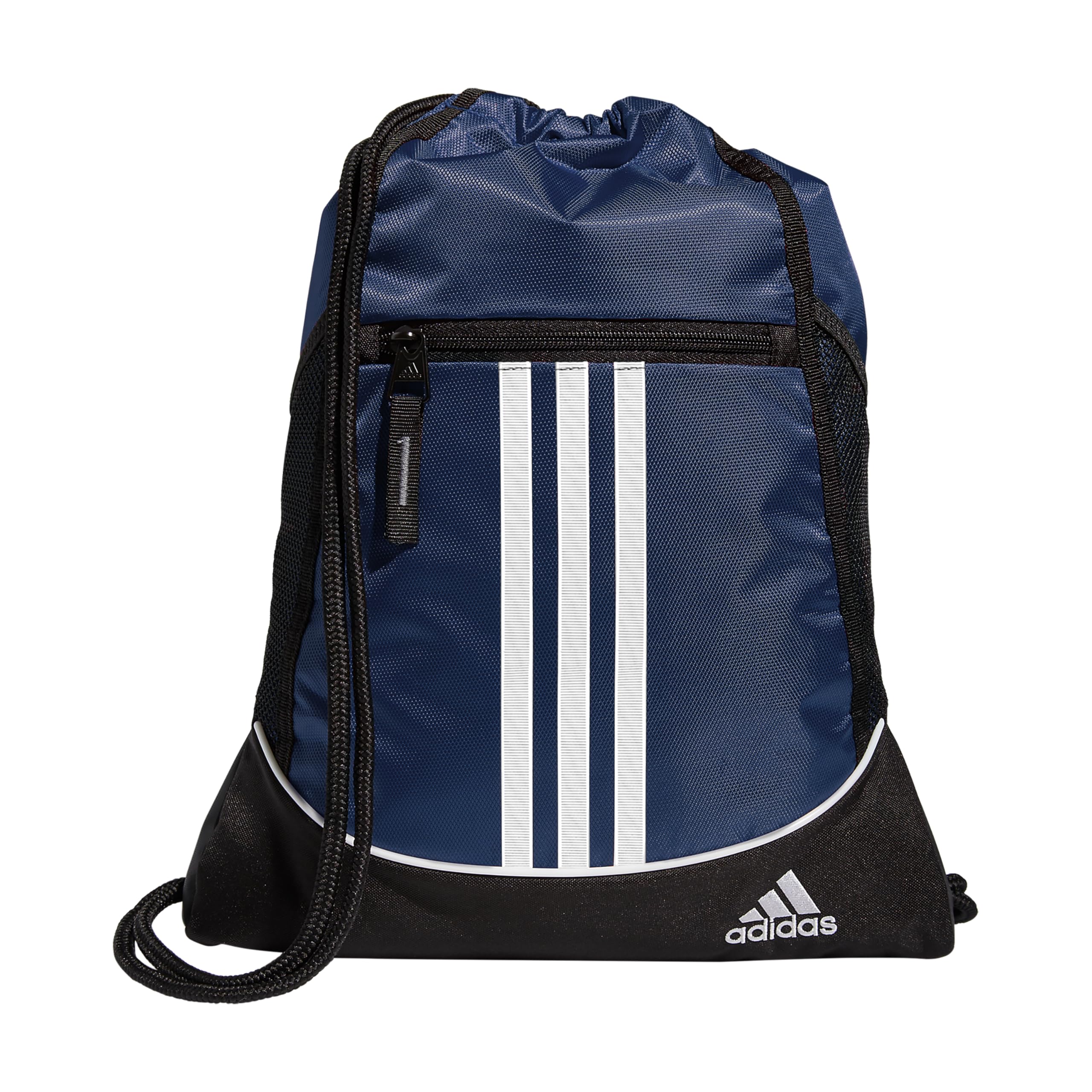 adidas Alliance Sackpack, Drawstring Backpack, Lightweight Small Gym Bag for Women and Men, Black, One Size